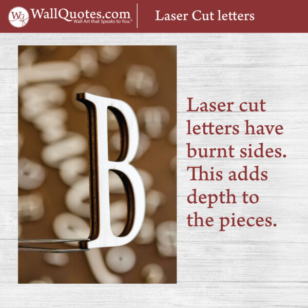 Laser Cut Wood Letters and Numbers