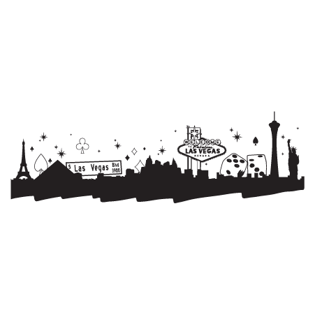 Las Vegas Skyline Wall Quotes™ Wall Art Decal