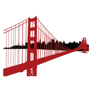 SF Golden Gate Skyline Wall Quotes™ Wall Art Decal