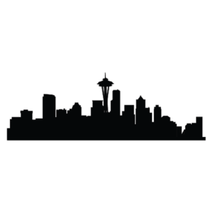 Seattle Skyline Wall Quotes™ Wall Art Decal