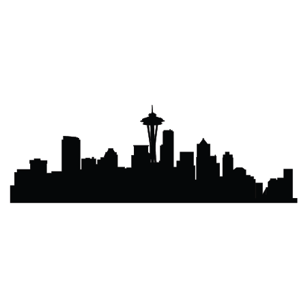 Seattle Skyline Wall Quotes™ Wall Art Decal
