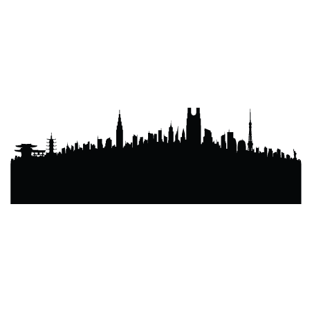 Tokyo Skyline Wall Quotes™ Wall Art Decal