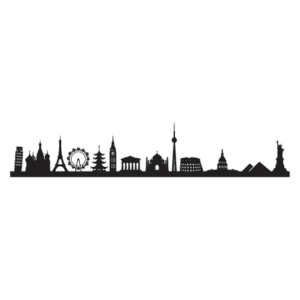 World Traveler Landmarks Wall Quotes™ Wall Art Decal