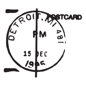 Detroit MI Postmark Wall Quotes™ Wall Art Decal
