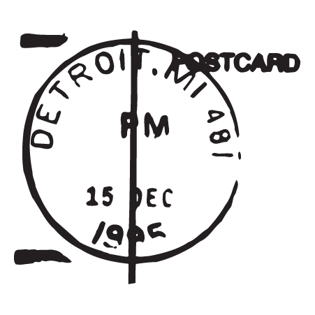 Detroit MI Postmark Wall Quotes™ Wall Art Decal