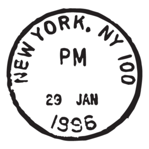 New York NY Jan 96 Postmark Wall Quotes™ Wall Art Decal