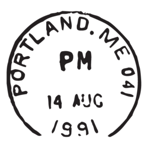Portland ME Postmark Wall Quotes™ Wall Art Decal