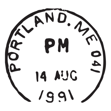 Portland ME Postmark Wall Quotes™ Wall Art Decal