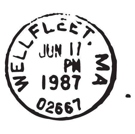 Wellfleet MA Postmark Wall Quotes™ Wall Art Decal