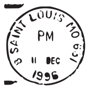 Saint Louis MO Postmark Wall Quotes™ Wall Art Decal