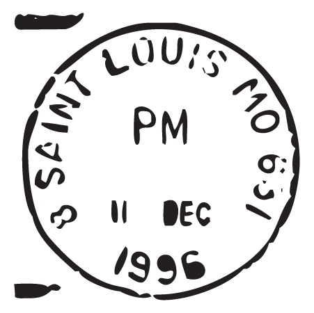 Saint Louis MO Postmark Wall Quotes™ Wall Art Decal