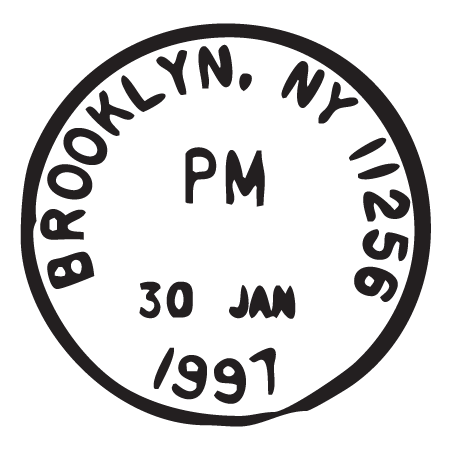 Brooklyn NY Jan 97 Postmark Wall Quotes™ Wall Art Decal