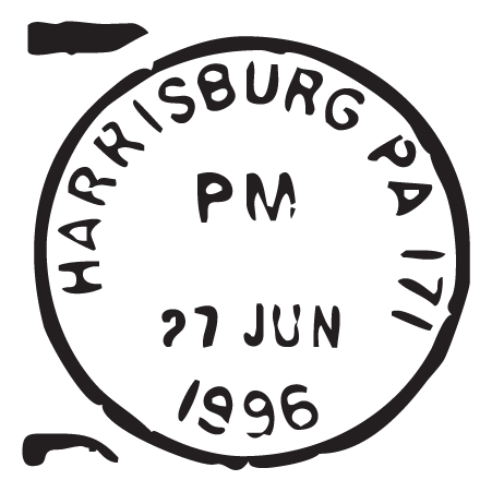 Harrisburg PA Postmark Wall Quotes™ Wall Art Decal