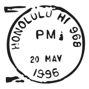 Honolulu HI Postmark Wall Quotes™ Wall Art Decal