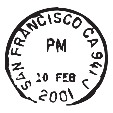 San Francisco CA Postmark Wall Quotes™ Wall Art Decal