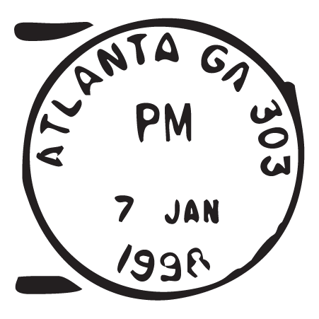 Atlanta GA Postmark Wall Quotes™ Wall Art Decal