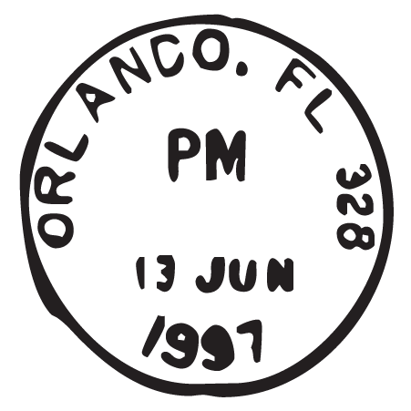 Orlando FL Postmark Wall Quotes™ Wall Art Decal