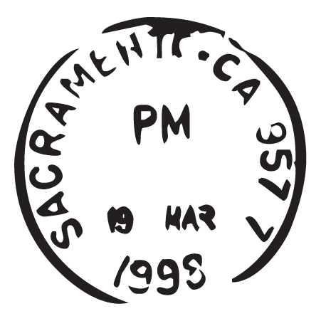 Sacramento CA Postmark Wall Quotes™ Wall Art Decal