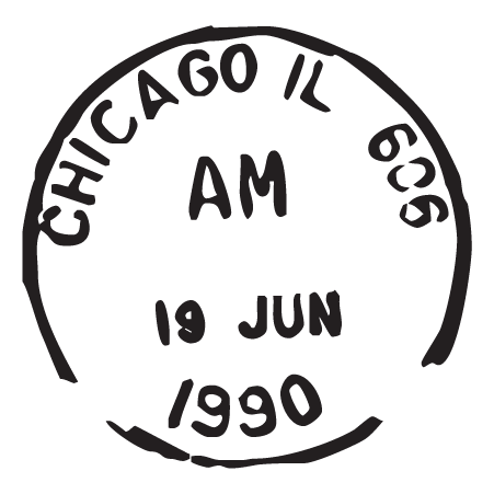 Chicago IL Postmark Wall Quotes™ Wall Art Decal