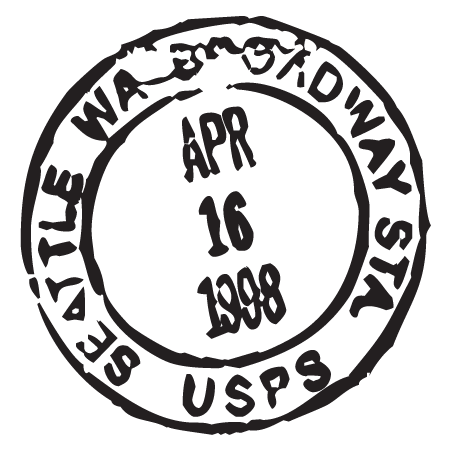 Seattle WA Postmark Wall Quotes™ Wall Art Decal