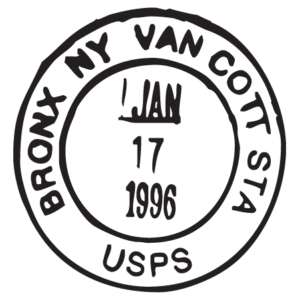 Bronx NY Jan 96 Postmark Wall Quotes™ Wall Art Decal