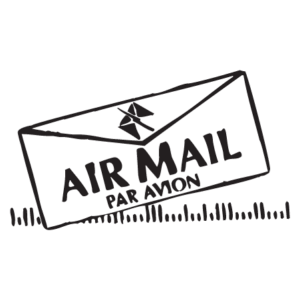 Air Mail Letter Postmark Wall Quotes™ Wall Art Decal