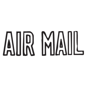 Air Mail Punched Letters Postmark Wall Quotes™ Wall Art Decal