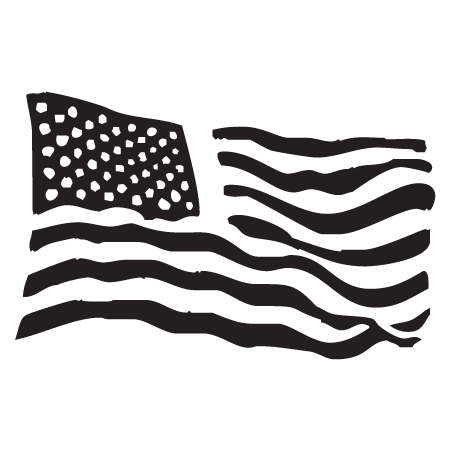 US Flag Postmark Wall Quotes™ Wall Art Decal