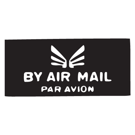 By Air Mail Par Avion Postmark Wall Quotes™ Wall Art Decal