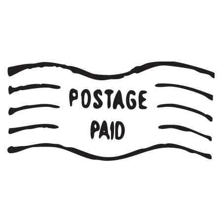 Postage Paid Postmark Wall Quotes™ Wall Art Decal