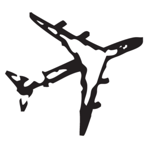 Airplane Stamp Postmark Wall Quotes™ Wall Art Decal