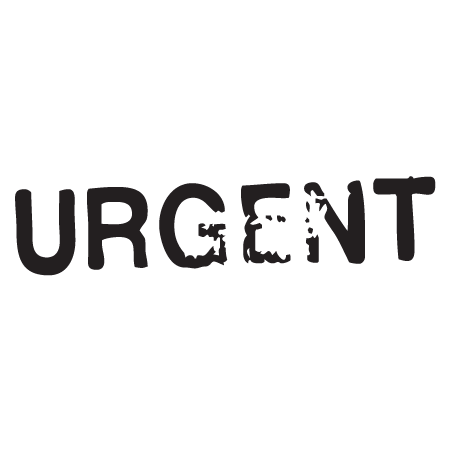 Urgent Postmark Wall Quotes™ Wall Art Decal