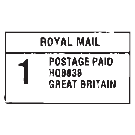 Royal Mail Postage Paid Postmark Wall Quotes™ Wall Art Decal