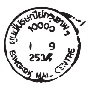 Bangkok Mail Center Postmark Wall Quotes™ Wall Art Decal