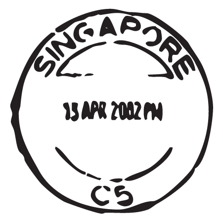 Singapore Apr 02 Postmark Wall Quotes™ Wall Art Decal