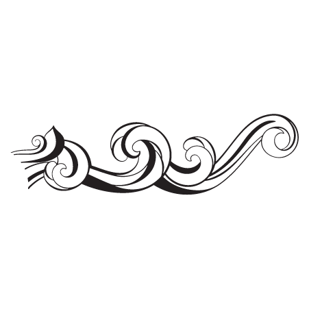 Beach Wave Motif Wall Quotes™ Wall Art Decal