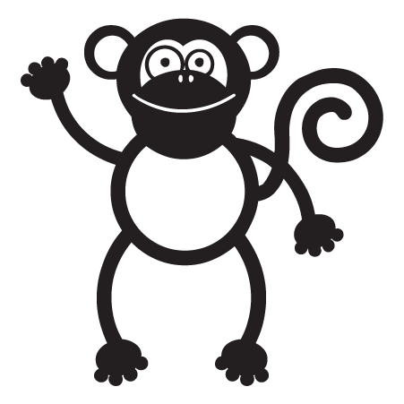 Monkey Party Animal Wall Quotes™ Wall Art Decal