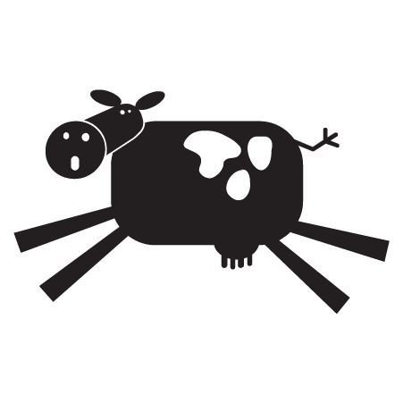 Cow Party Animal Wall Quotes™ Wall Art Decal