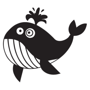 Whale Party Animal Wall Quotes™ Wall Art Decal