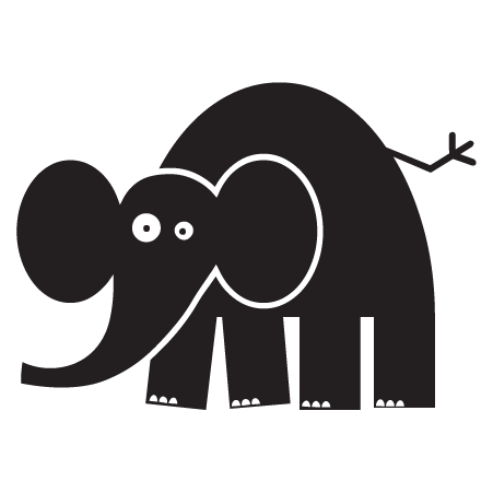 Elephant Party Animal Wall Quotes™ Wall Art Decal