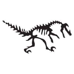 Velociraptor Dinosaur Fossil Wall Quotes™ Wall Art Decal
