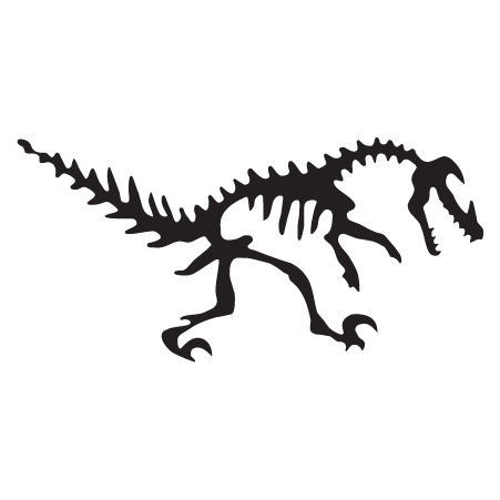 Velociraptor Dinosaur Fossil Wall Quotes™ Wall Art Decal