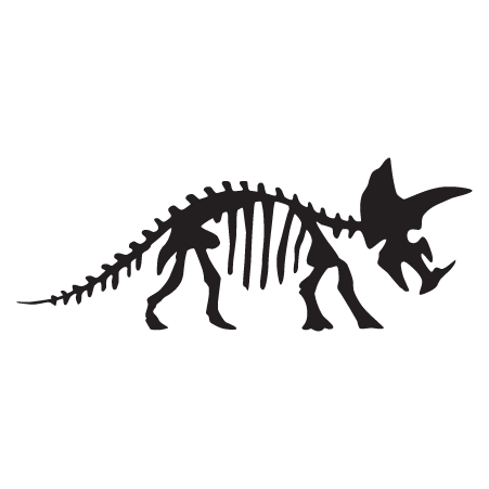 Triceratops Dinosaur Fossil Wall Quotes™ Wall Art Decal