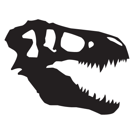 T-Rex Skull Dinosaur Fossil Wall Quotes™ Wall Art Decal
