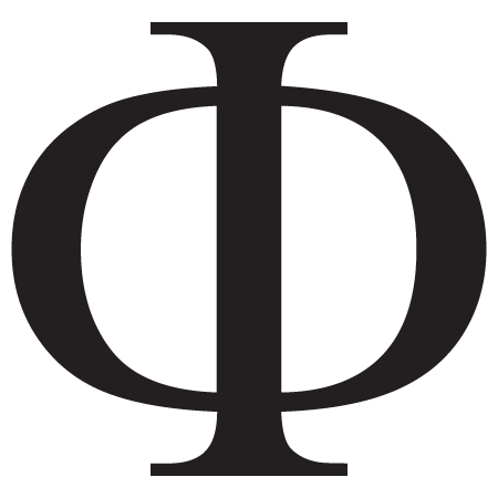Phi Uppercase Greek Letter Wall Quotes™ Wall Art Decal