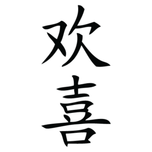 Happiness Chinese Symbol Wall Quotes™ Wall Art Decal