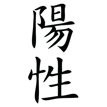 Positive Chinese Symbol Wall Quotes™ Wall Art Decal