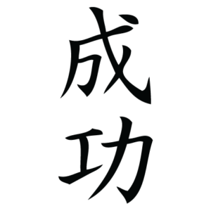Success Chinese Symbol Wall Quotes™ Wall Art Decal