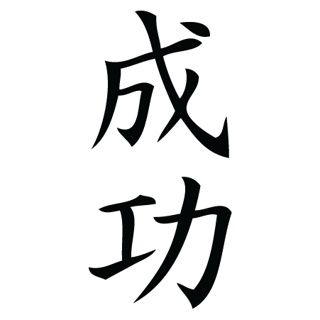 Success Chinese Symbol Wall Quotes™ Wall Art Decal