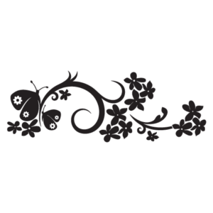 Elegant Floral #2 Wall Quotes™ Wall Art Decal
